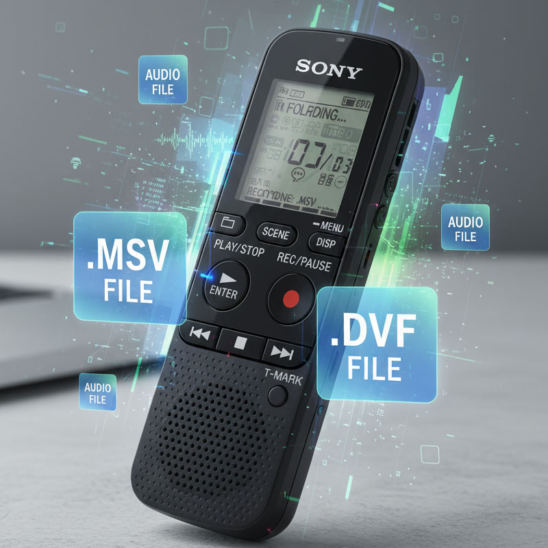 Sony Digital Voice Recorder and MSV file